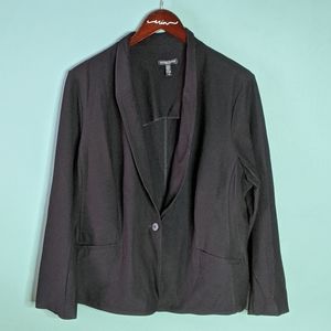 Eileen Fisher black stretch blazer
